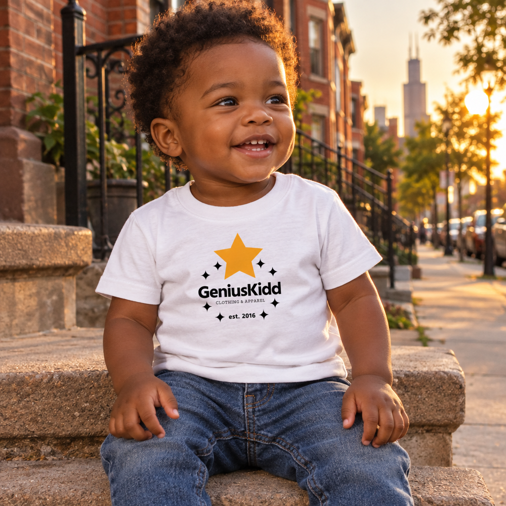 Black Baby - West Side Chicago - White Tee