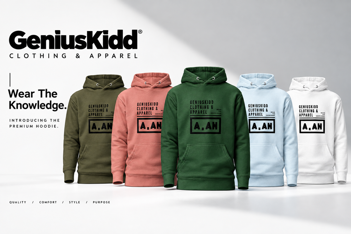 GeniusKidd Premium Hoodie Collection Banner